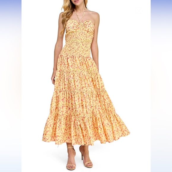 KOKO + MASON Dresses & Skirts - ⚡️NWT⚡️KOKO + MASON Floral Tiered Maxi Dress